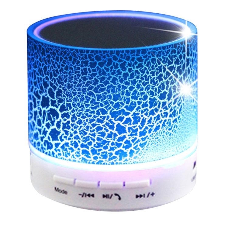 A9 Mini Tragbarer Glanz-Crack-Bluetooth-Stereolautsprecher mit LED-Licht, integriertem Mikrofon, unterstützt Freisprechanrufe und TF-Karte