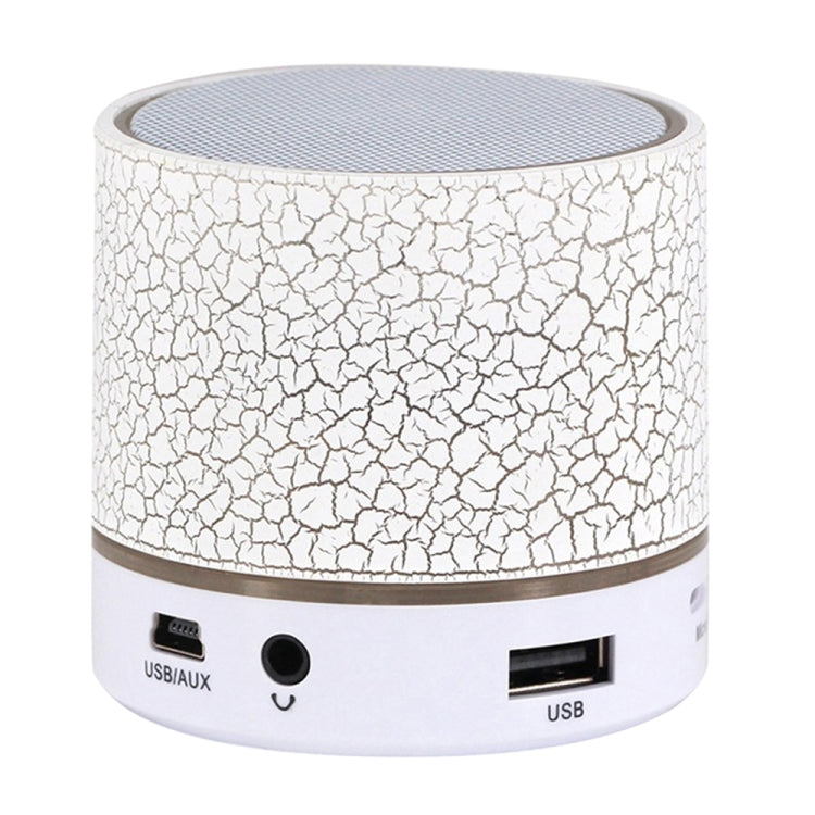 A9 Mini Tragbarer Glanz-Crack-Bluetooth-Stereolautsprecher mit LED-Licht, integriertem Mikrofon, unterstützt Freisprechanrufe und TF-Karte