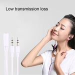1M Hi-Fi AUX Audiokabel 3,5 mm Doppel-Männlich zu Weiblich Stecker Stereo-Audiokabel für iPhone, iPad, Samsung, MP3, MP4, Soundkarte, TV, Radiorekorder, Auto Bluetooth Lautsprecher, Computer usw., 3,5 mm 2 Männlich zu Weiblich