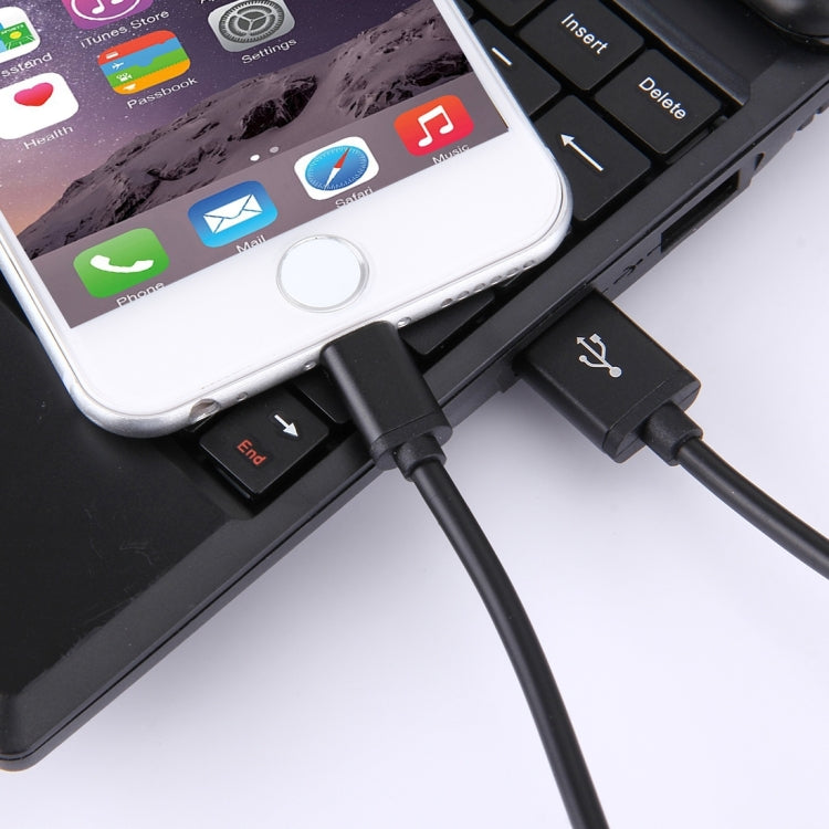 1m 3A 8-Pin zu USB Daten-Sync Ladekabel für iPhone, iPad, Durchmesser: 4 cm