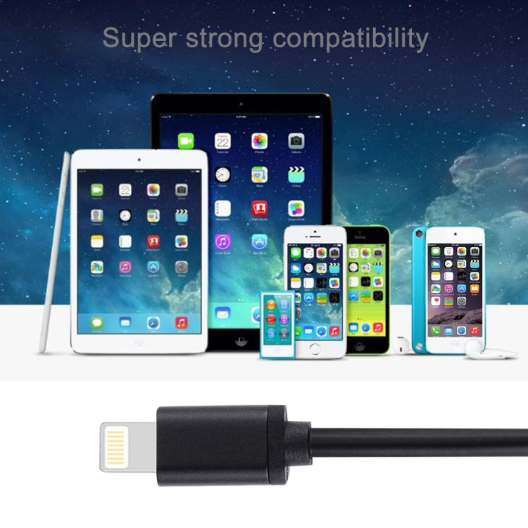 1m 3A 8-Pin zu USB Daten-Sync Ladekabel für iPhone, iPad, Durchmesser: 4 cm