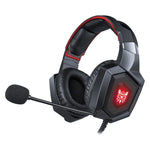 ONIKUMA K8 Over-Ear-Gaming-Headset mit Bass-Stereo-Surround-Sound, Mikrofon und LED-Beleuchtung