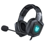 ONIKUMA K8 Over-Ear-Gaming-Headset mit Bass-Stereo-Surround-Sound, Mikrofon und LED-Beleuchtung