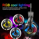 ONIKUMA K6 Over-Ear Gaming-Kopfhörer mit Bass, Stereo-Surround-Sound, Mikrofon und RGB-Beleuchtung