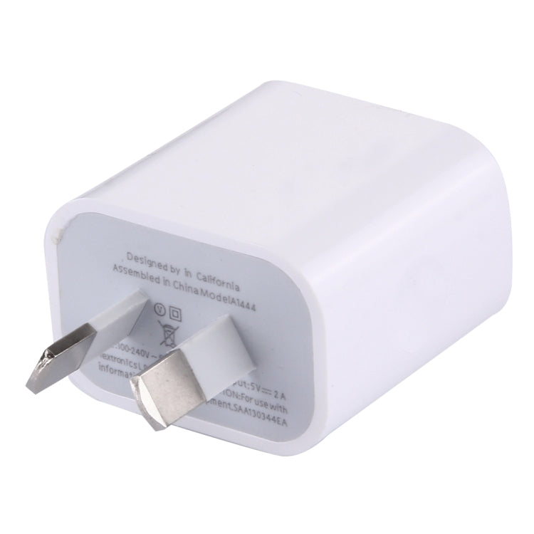 5V 2A hochkompatibles Ladegerät mit 2 USB-Anschlüssen, AU-Stecker