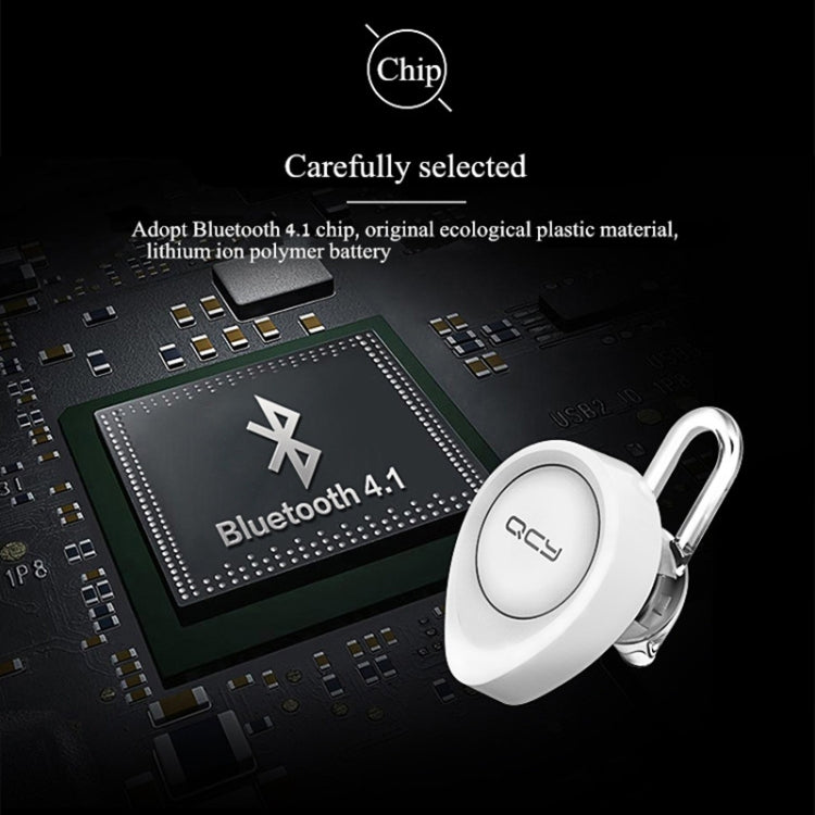 QCY J11 Universeller kabelloser Bluetooth 4.1 Ohrhörer mit Mikrofon für Smartphones oder andere Bluetooth-Geräte, Effektive Bluetooth-Reichweite: 10M