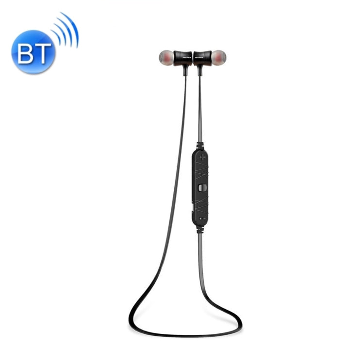 AWEI A921BL Kabelloser Sport Magnetischer Bluetooth-Ohrhörer mit Kabelsteuerung + Mikrofon