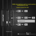 AWEI A921BL Kabelloser Sport Magnetischer Bluetooth-Ohrhörer mit Kabelsteuerung + Mikrofon