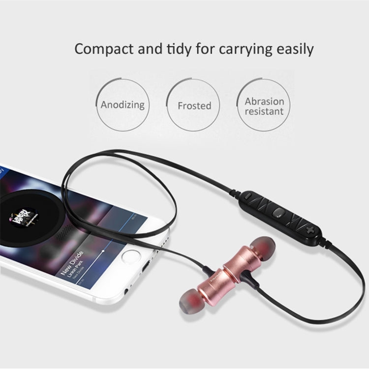 AWEI A921BL Kabelloser Sport Magnetischer Bluetooth-Ohrhörer mit Kabelsteuerung + Mikrofon