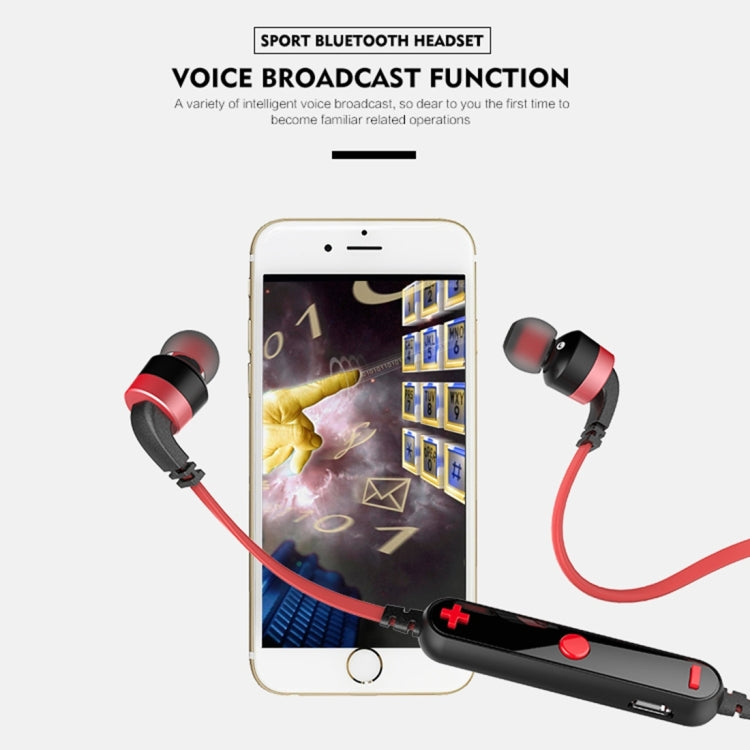 AWEI A960BL Kabelloser Sport Bluetooth Ohrhörer mit Kabelsteuerung, Unterstützt Freisprechanruf