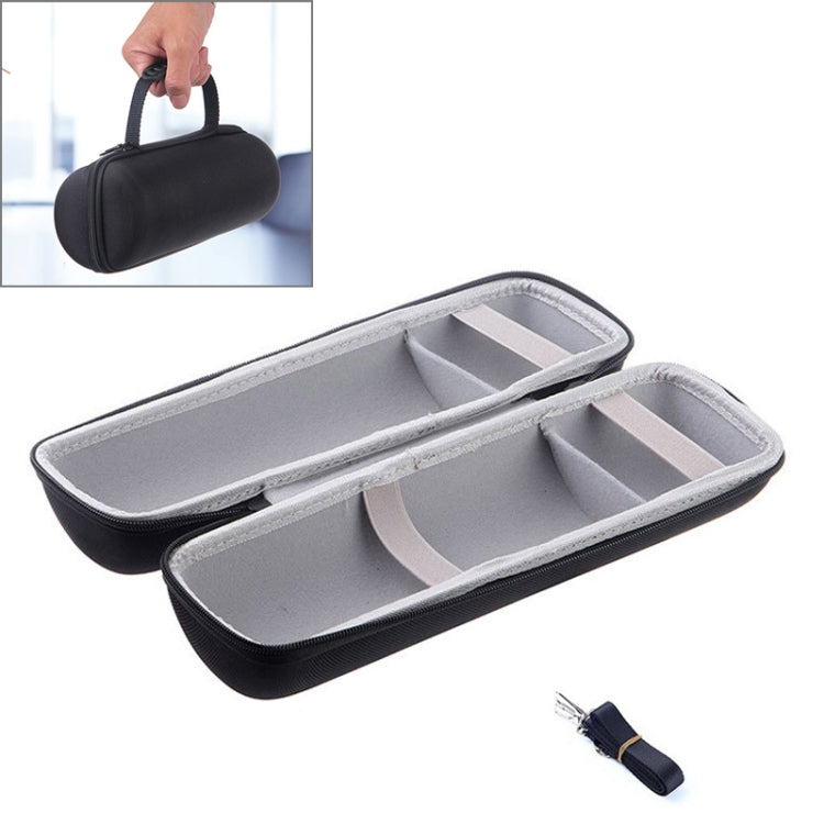 2-in-1 Hart-PU-Reißverschluss-Aufbewahrungstasche + weiche Silikonhülle für JBL Charge 3 Bluetooth-Lautsprecher mit Schultergurt