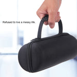 2-in-1 Hart-PU-Reißverschluss-Aufbewahrungstasche + weiche Silikonhülle für JBL Charge 3 Bluetooth-Lautsprecher mit Schultergurt