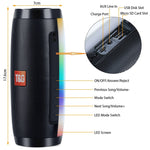 T&G TG157 Bluetooth 4.2 Mini tragbarer kabelloser Bluetooth-Lautsprecher mit Melodie und bunten Lichtern
