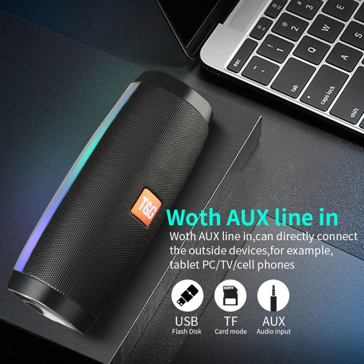 T&G TG157 Bluetooth 4.2 Mini tragbarer kabelloser Bluetooth-Lautsprecher mit Melodie und bunten Lichtern