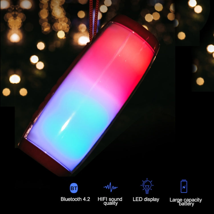 T&G TG157 Bluetooth 4.2 Mini tragbarer kabelloser Bluetooth-Lautsprecher mit Melodie und bunten Lichtern