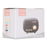 Q108 Retro Mini Kabelloser Bluetooth Lautsprecher, Unterstützt Freisprechen / TF-Karte / USB-Stick / FM