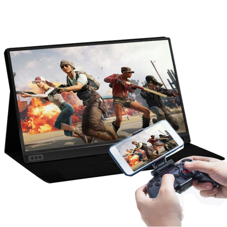 15,6 Zoll 1080P 178 Grad Weitwinkel HD Tragbares Displaygerät für Desktop-Computer / Spielekonsole / Simultane Bildschirm / PS4 / PS3 / XBox, mit Mini-HDMI & Micro USB & 2 USB-C / Typ-C Schnittstellen