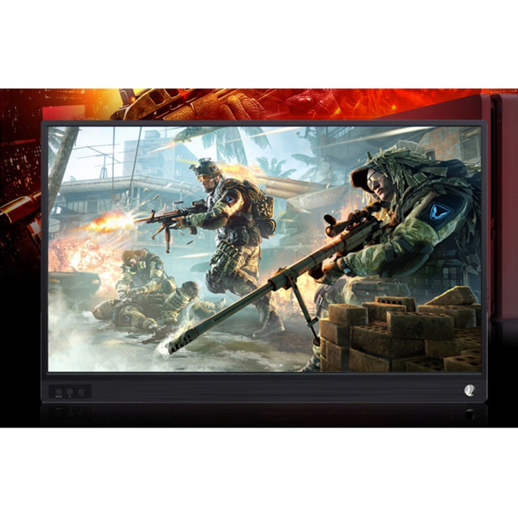15,6 Zoll 1080P 178 Grad Weitwinkel HD Tragbares Displaygerät für Desktop-Computer / Spielekonsole / Simultane Bildschirm / PS4 / PS3 / XBox, mit Mini-HDMI & Micro USB & 2 USB-C / Typ-C Schnittstellen