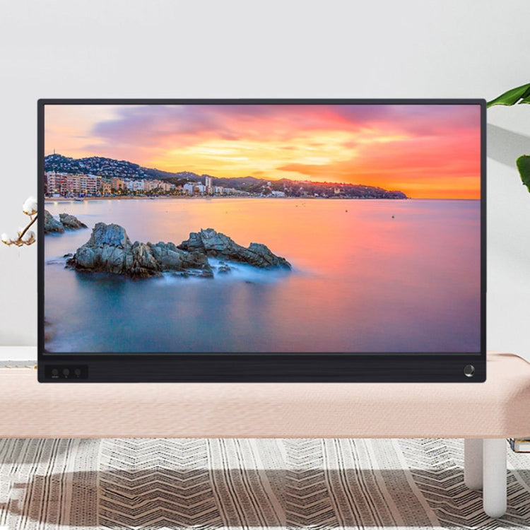 15,6 Zoll 1080P 178 Grad Weitwinkel HD Tragbares Displaygerät für Desktop-Computer / Spielekonsole / Simultane Bildschirm / PS4 / PS3 / XBox, mit Mini-HDMI & Micro USB & 2 USB-C / Typ-C Schnittstellen