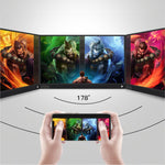 15,6 Zoll 1080P 178 Grad Weitwinkel HD Tragbares Displaygerät für Desktop-Computer / Spielekonsole / Simultane Bildschirm / PS4 / PS3 / XBox, mit Mini-HDMI & Micro USB & 2 USB-C / Typ-C Schnittstellen