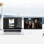 15,6 Zoll 1080P 178 Grad Weitwinkel HD Tragbares Displaygerät für Desktop-Computer / Spielekonsole / Simultane Bildschirm / PS4 / PS3 / XBox, mit Mini-HDMI & Micro USB & 2 USB-C / Typ-C Schnittstellen