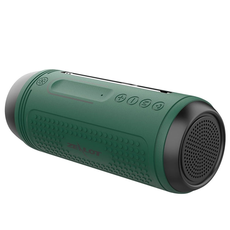 ZEALOT A1 Multifunktionaler kabelloser Bluetooth-Basslautsprecher, integriertes Mikrofon, unterstützt Bluetooth-Anrufe & AUX & TF-Karte & LED-Leuchten