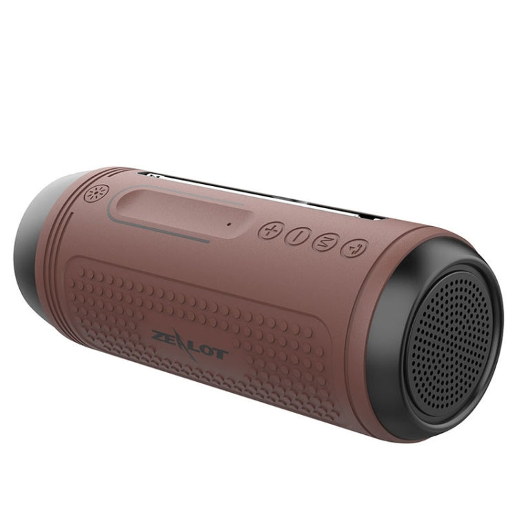 ZEALOT A1 Multifunktionaler kabelloser Bluetooth-Basslautsprecher, integriertes Mikrofon, unterstützt Bluetooth-Anrufe & AUX & TF-Karte & LED-Leuchten