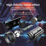 ZEALOT A1 Multifunktionaler kabelloser Bluetooth-Basslautsprecher, integriertes Mikrofon, unterstützt Bluetooth-Anrufe & AUX & TF-Karte & LED-Leuchten