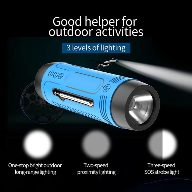 ZEALOT A2 Multifunktionaler Bass Wireless Bluetooth Lautsprecher, eingebautes Mikrofon, unterstützt Bluetooth-Anrufe & AUX & TF-Karte & LED-Leuchten