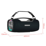 HOPESTAR A6X TWS Tragbarer Outdoor-Bluetooth-Lautsprecher mit farbigen Musiklichtern, unterstützt Powerbank & Freisprechfunktion & USB-Stick & TF-Karte & 3,5mm AUX, A6X Schwarz, A6X Grün