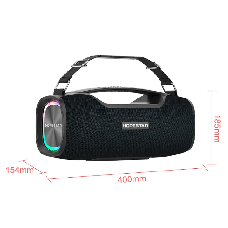 HOPESTAR A6X TWS Tragbarer Outdoor-Bluetooth-Lautsprecher mit farbigen Musiklichtern, unterstützt Powerbank & Freisprechfunktion & USB-Stick & TF-Karte & 3,5mm AUX, A6X Schwarz, A6X Grün