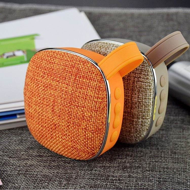 X25new Stoffstruktur Quadratischer Tragbarer Mini-Bluetooth-Lautsprecher, unterstützt Freisprechanrufe & TF-Karte & AUX, X25new Orange, X25new Grün, X25new Grau, X25new Blau