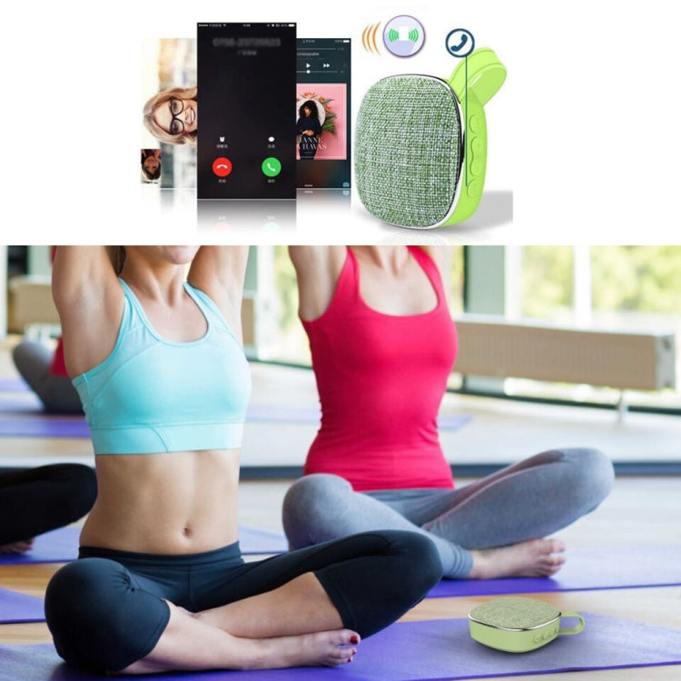 X25new Cloth Texture Square Portable Mini Bluetooth Speaker, Support Hands-free Call & TF Card & AUX, X25new Orange, X25new Green, X25new Grey, X25new Blue