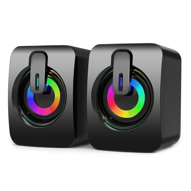 A2 USB 2.0 Kabelgesteuerter beleuchteter Handy Computer Mini Desktop Lautsprecher, beleuchtet