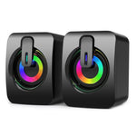 A2 USB 2.0 Kabelgesteuerter beleuchteter Handy Computer Mini Desktop Lautsprecher, beleuchtet
