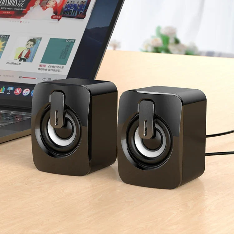 A2 USB 2.0 Kabelgesteuerter beleuchteter Handy Computer Mini Desktop Lautsprecher, beleuchtet