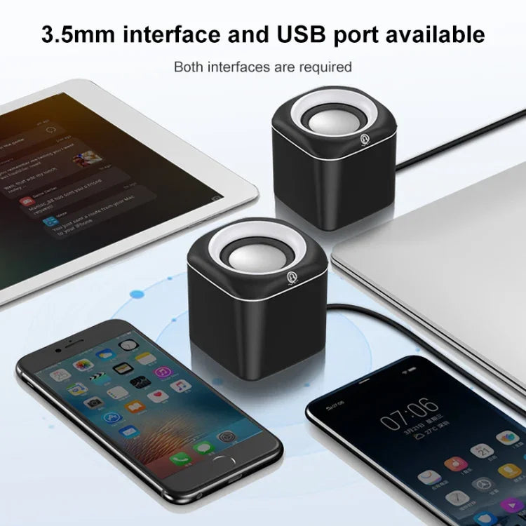 A1 Standardversion USB-Kabelgebundener Mini-Lautsprecher mit hoher Lautstärke, Kabellänge: 1,1 m, Standardversion