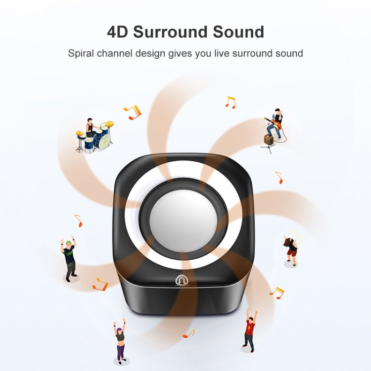 A1 USB-kabelgesteuerter 9D-Subwoofer Sound Mini kabelgebundener Lautsprecher, Premium-Version, Premium-Version