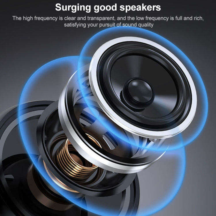 EBS-908 Stoff-Umhänge-Nacken-Wireless-Bluetooth-Subwoofer-Stereo-Lautsprecher