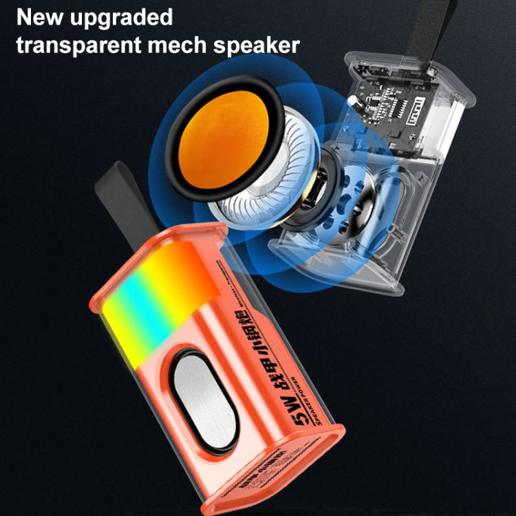 5W Tragbarer Bullet TWS Wireless Bluetooth Lautsprecher, (Orange), (Grün), (Grau), (Lila)
