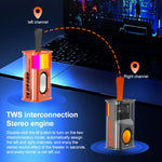 5W Tragbarer Bullet TWS Wireless Bluetooth Lautsprecher, (Orange), (Grün), (Grau), (Lila)