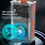 5W Tragbarer Bullet TWS Wireless Bluetooth Lautsprecher, (Orange), (Grün), (Grau), (Lila)