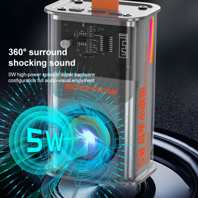 5W Tragbarer Bullet TWS Wireless Bluetooth Lautsprecher, (Orange), (Grün), (Grau), (Lila)