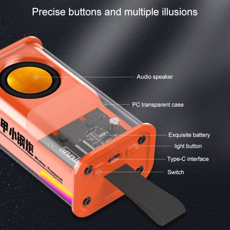 5W Tragbarer Bullet TWS Wireless Bluetooth Lautsprecher, (Orange), (Grün), (Grau), (Lila)