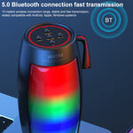 WEKOME D40 5W Sound Pulse Farbenfroher Bluetooth-Lautsprecher, D40 (Schwarz), D40 (Weiß)