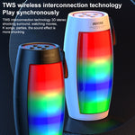 WEKOME D40 5W Sound Pulse Farbenfroher Bluetooth-Lautsprecher, D40 (Schwarz), D40 (Weiß)
