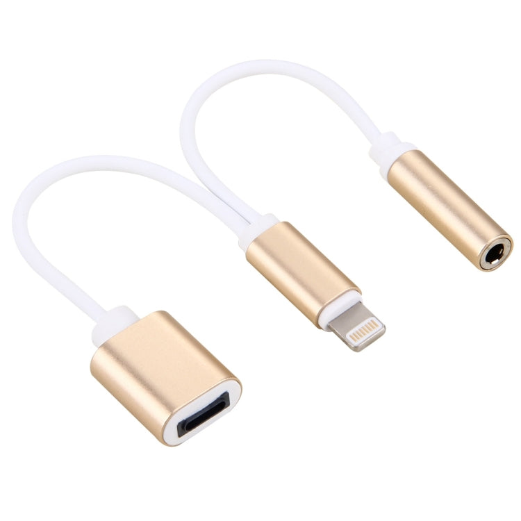 10cm 8 Pin Buchse & 3.5mm Audio Buchse zu 8 Pin Stecker Ladeadapterkabel, Unterstützt Alle IOS Systeme