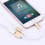 10cm 8 Pin Buchse & 3.5mm Audio Buchse zu 8 Pin Stecker Ladeadapterkabel, Unterstützt Alle IOS Systeme