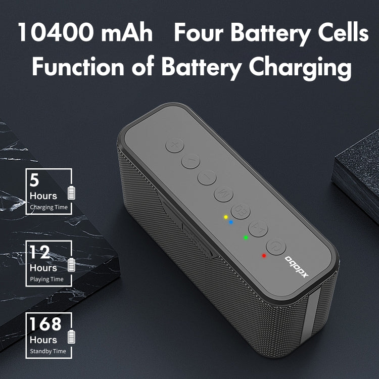 XDOBO X8 Plus 80W Kabelloser Bluetooth-Lautsprecher Outdoor-Subwoofer unterstützt TWS & TF-Karte & U-Disk, X8 Plus