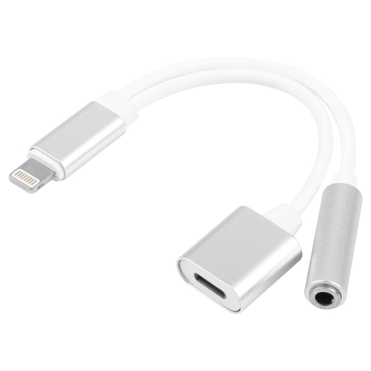 10cm 8 Pin Buchse & 3,5mm Audio Buchse zu 8 Pin Stecker Ladeadapterkabel, Unterstützt alle iOS Systeme